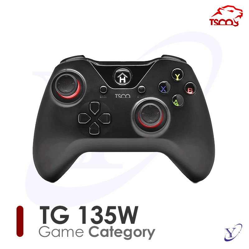 01-135w گیم پد بلوتوثی تسکو TG 135W مخصوص موبایل اندروید نمای جلو