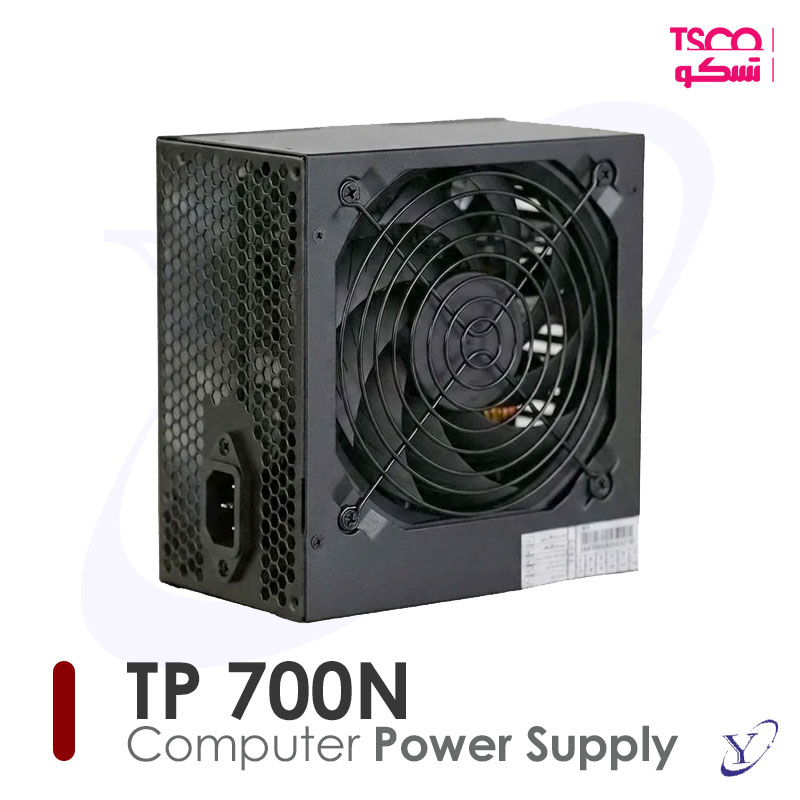 01-700 پاور تسکو TP 700N با کانکتور PCI-E 6 پین نمای جلو