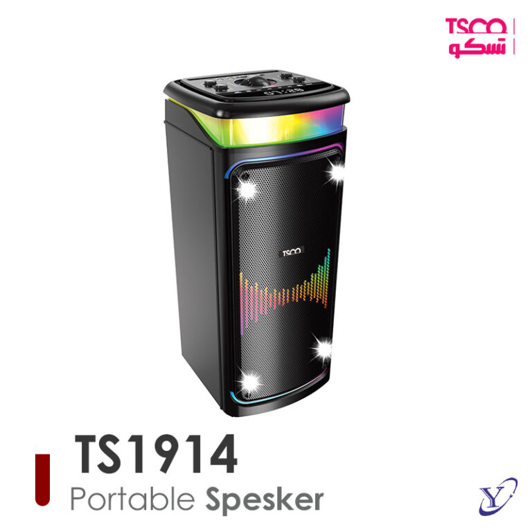 طراحی چمدانی و چرخ دار اسپیکر تسکو مدل TS 1914