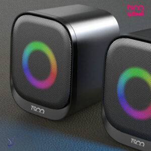 اسپیکر دسکتاپ تسکو TS 2073 با کنترل صدای چرخشی و نورپردازی RGB
