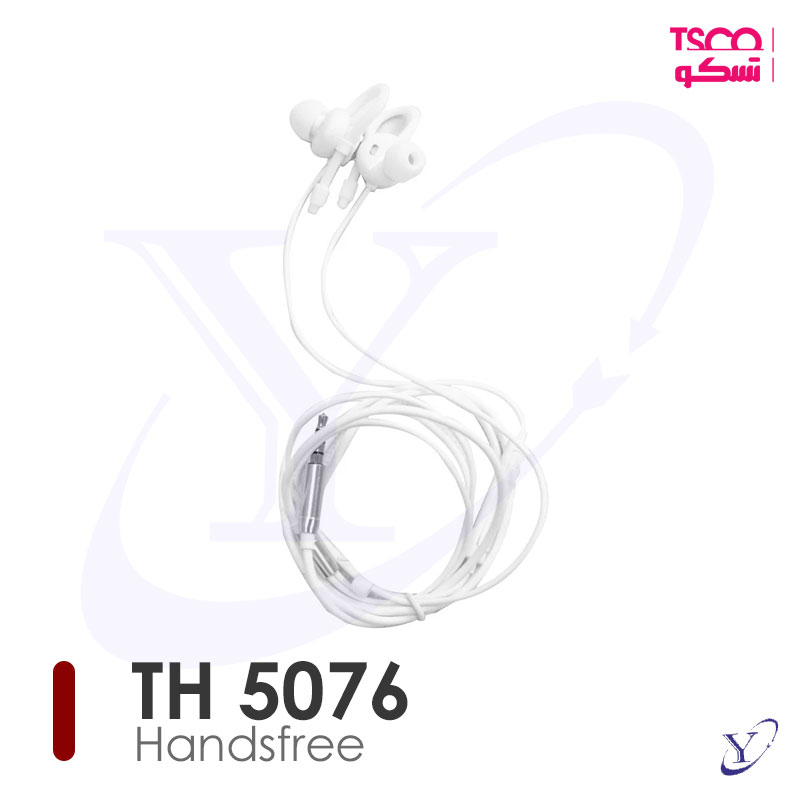 02-5076 هندزفری باسیم تسکو TH 5076 با کابل ABS نمای کامل