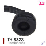 نمای نزدیک کاپ چرمی و کلیدهای کنترل هدفون تسکو مدل TH 5323