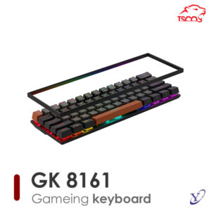 طراحی کامپکت و مینیمال کیبورد گیمینگ تسکو GK 8161