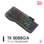 بدنه ABS و کابل 1.8 متری کیبورد تسکو مدل TK 8088 GA