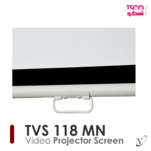 نمای نزدیک صفحه سفید مات و حاشیه مشکی پرده پروژکتور تسکو مدل TVS 118 MN