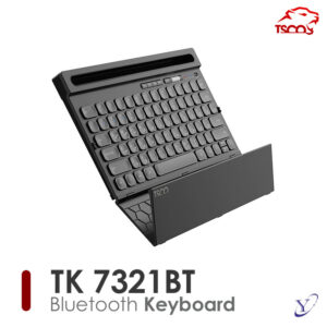 کیبورد بلوتوثی تسکو TK 7321 با هولدر داخلی موبایل نمای کلی